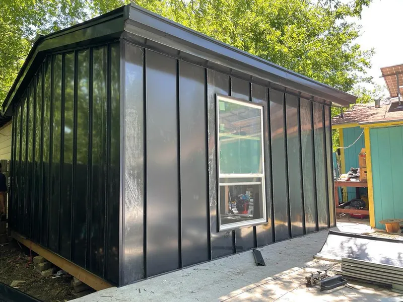 Black standing seam metal wall panels for Metal Roof Installation in Topsfield